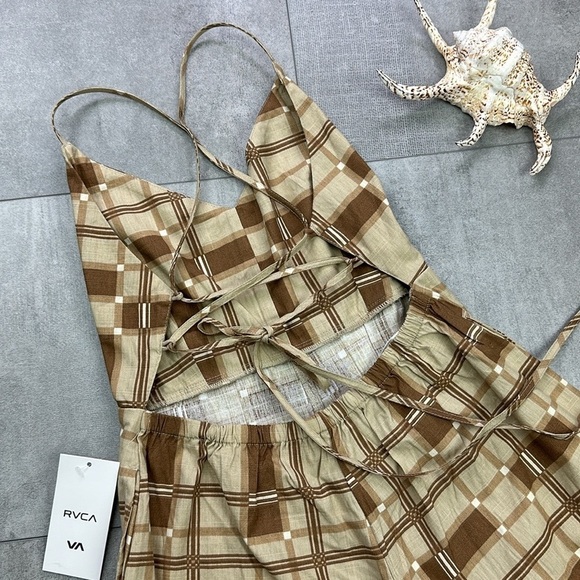 🔆RVCA🔆 SATURDAY ROMPER cute adjustable, comfortable shorts retro - Picture 14 of 14